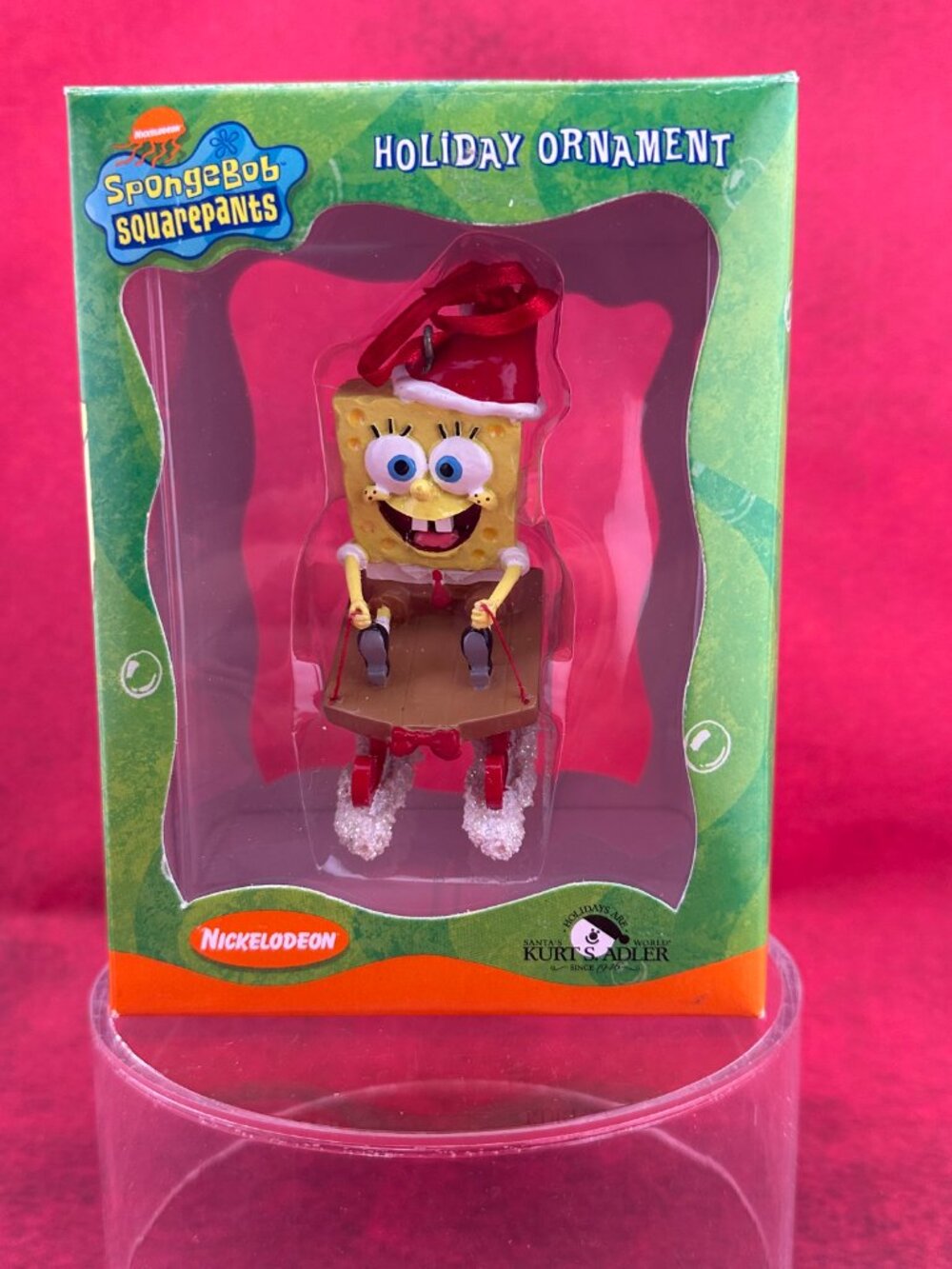 NICKELODEON SpongeBob SquarePants Sledding Christmas Ornament 2003